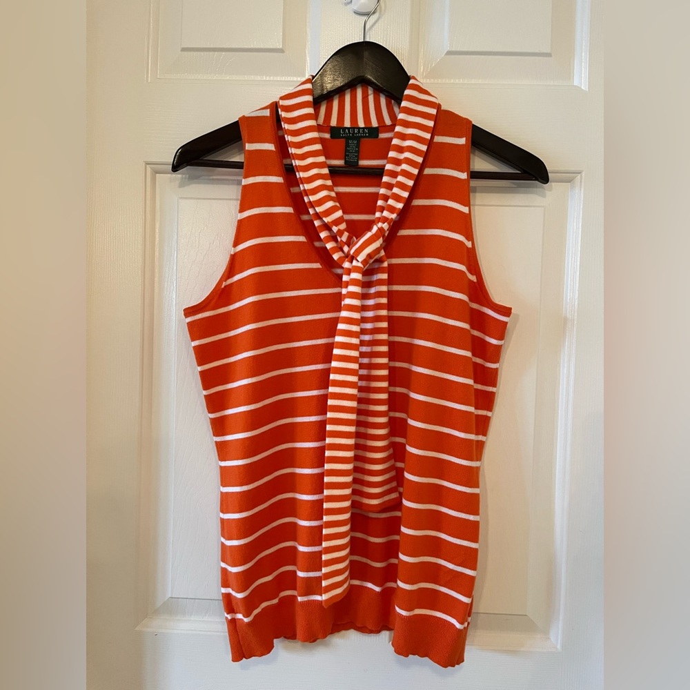 Ralph Lauren Sleeveless Striped Top